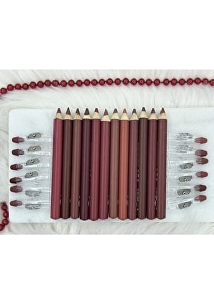 Dudak Kalemi Matte Color Lipstick Jumbo Kalın Kalem Ruj Waterproof 12'li fiyatları