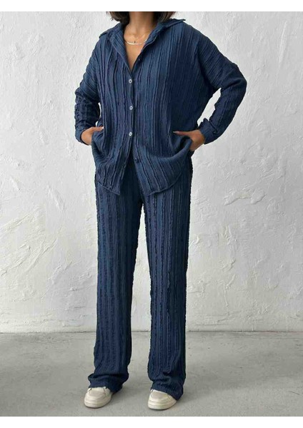 Kadın Gömlek Pantolon Alt Üst Takım