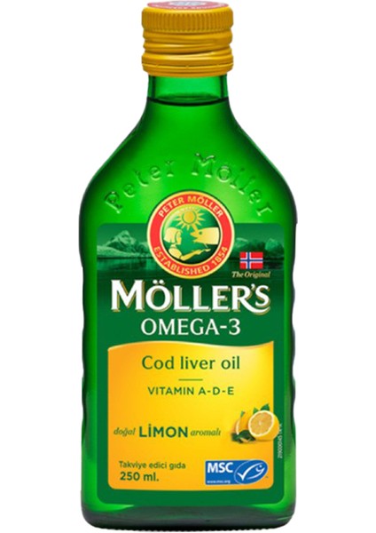 Limon Aromalı Omega-3 Balık Yağı 250 ml modelleri