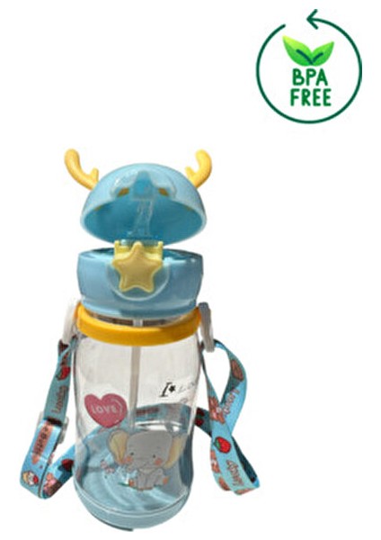 Çocuk Suluk 500 ml Geyikli Çocuk Suluğu Su Matarası Bpa Içermez Okul Suluğu Taşıma Askılı Akıtmaz fiyatları