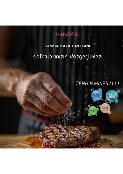 84 Mineralli Çankırı Kristal Tane Kaya Tuzu 3 Kg fırsatları