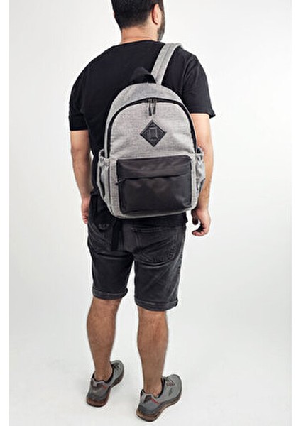 Gri Renk Sırt Çantası Spor Çantası - Gri Okul Çantası Günlük Kullanım Çanta fiyatları