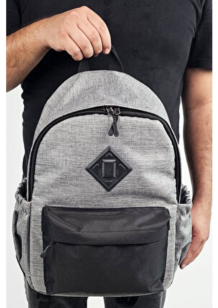 Gri Renk Sırt Çantası Spor Çantası - Gri Okul Çantası Günlük Kullanım Çanta indirimleri