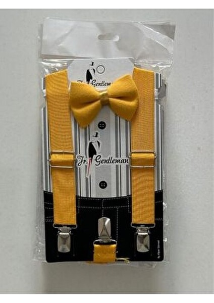 Çocuk Yaş Pantolon Askı Papyon Seti 1-6 Yaş indirimleri