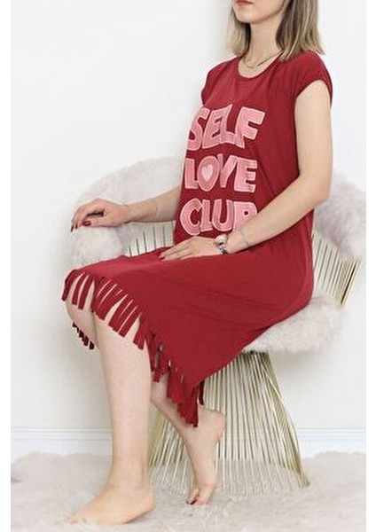 Desenli Püsküllü Viskon Penye Günlük Elbise fiyatları