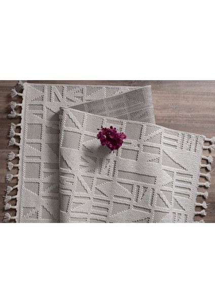 BUKLE11883 Beyaz Yumuşak Dokulu Halı Kilim Salon Mutfak Koridor Kesme Yolluk Dokuma Makine Halısı fırsatları