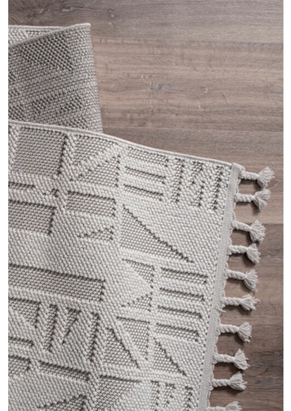 BUKLE11883 Beyaz Yumuşak Dokulu Halı Kilim Salon Mutfak Koridor Kesme Yolluk Dokuma Makine Halısı indirimleri