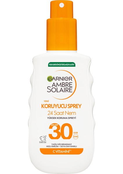 Ambre Solaire 24 Saat Nem Çok Yüksek Koruma Spreyi SPF30 150ml