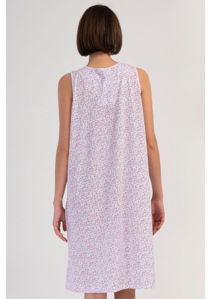 Kadın Büyük Beden Geniş Askı Pembe Gecelik %100 Pamuk C5T7N7O161 modelleri