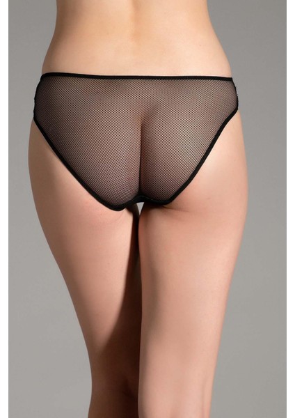 Kadın Dantelli Siyah Slip Külot 363019 fırsatları