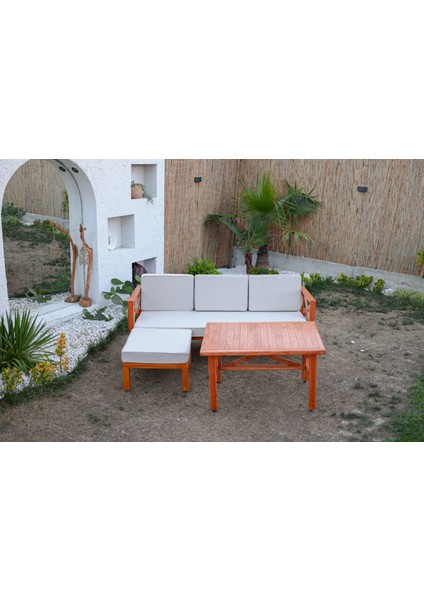 Ahşap Bahçe Balkon Takımı L Koltuk l Dış Mekan Dayanıklı fiyatları