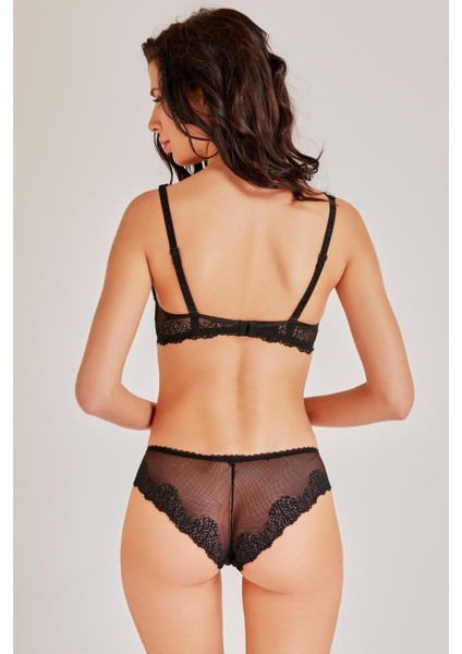 Kadın Siyah Dantelli Çıkarılabilir Süngerli Sütyen C3T9N1O2 modelleri