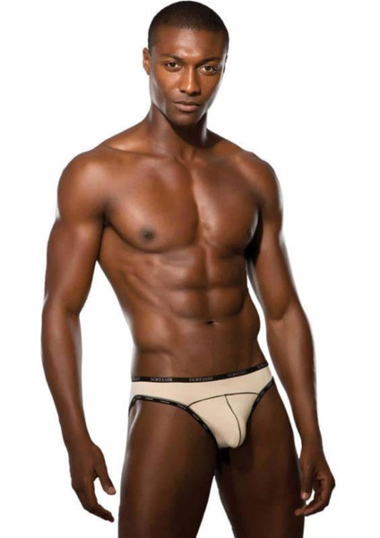 Erkek Ten Kenarı Yazılı Erkek Slip 1215 T2822