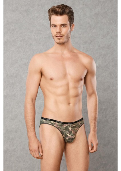 Erkek Modal Kamuflaj Baskılı Slip 1335
