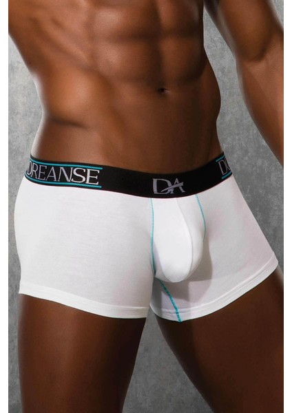 Erkek Modal Torbalı Beyaz Boxer 1733