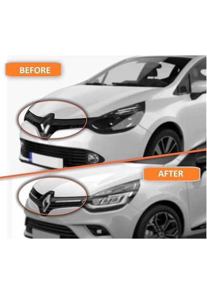 Renault Clio 4 Hb Krom Ön Panjur 2 Parça (2012 ve 2018 Model Yılları Aralığı ile Uyumludur) fırsatları
