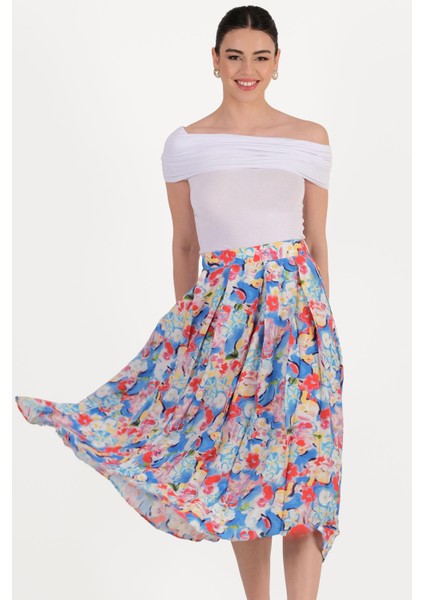 Decenzio Kayık Yaka Omuz Açık Bluz Beyaz fırsatları