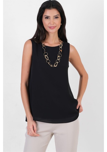 Loretana Kolsuz Rahat Kesim Bluz Siyah modelleri