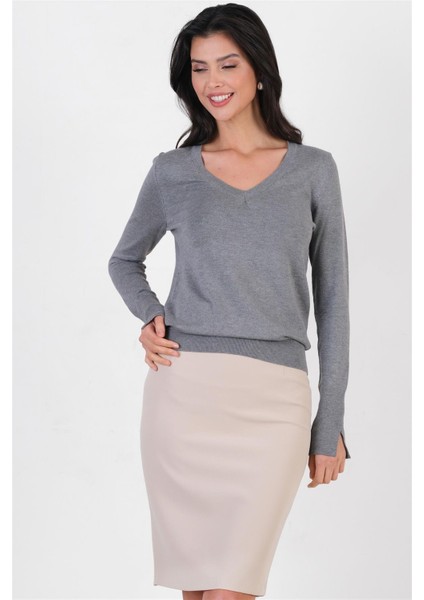 Mandy Klasik Yırtmaçlı Etek TAŞ modelleri