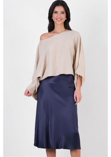 Clorinda Bel Lastikli Etek Lacivert