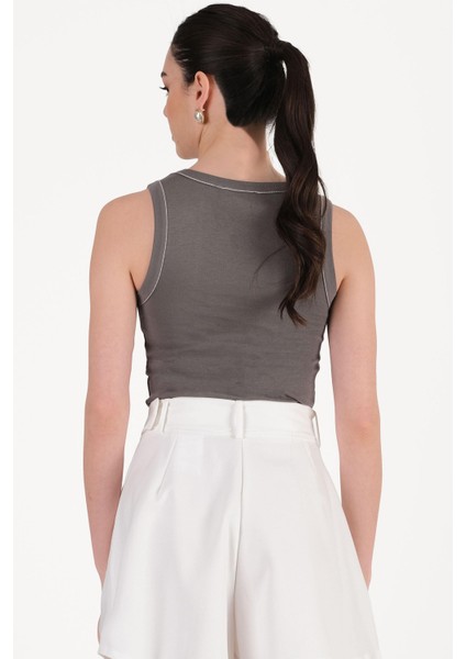 Danny U Uaka Kolsuz Bluz Antrasit fiyatları