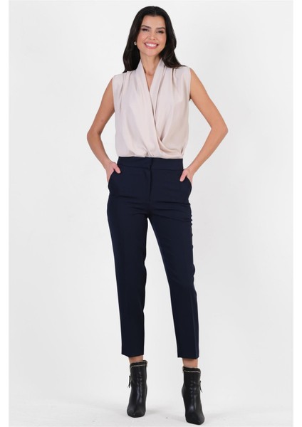 Parietti Klasik Kesim Dar Paça Pantolon Lacivert modelleri