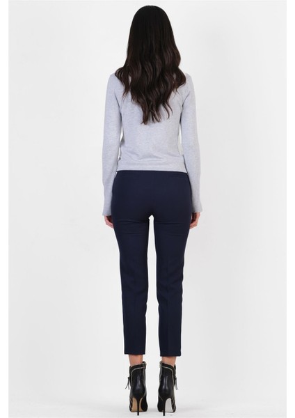 Peters Bel Kuşaklı Dar Paça Pantolon Lacivert modelleri