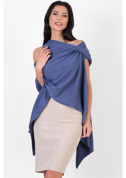 Feliciana Geniş Kesim Triko Indigo fırsatları
