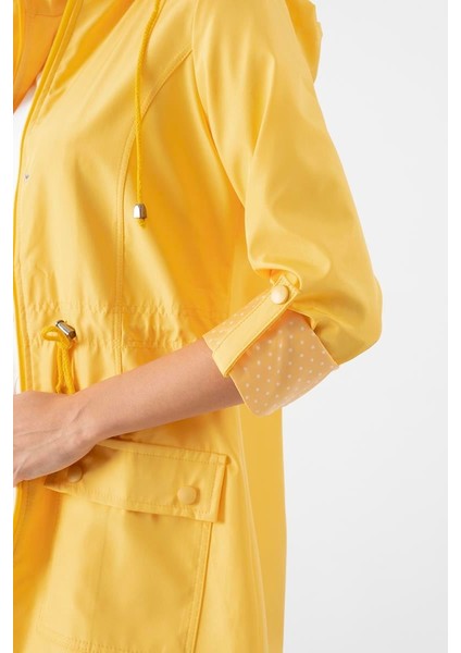 Christensen Kapüşonlu Çıtçıtlı Katlamalı Kol Safari Mont Sarı fırsatları