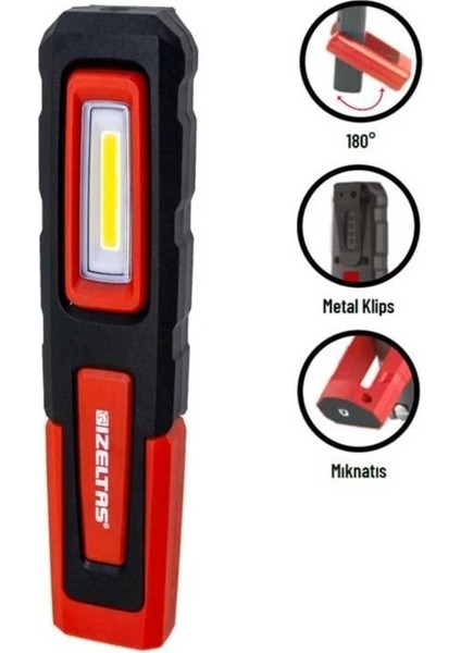 Izeltaş Cob LED Çalışma Lambası 200 Lm