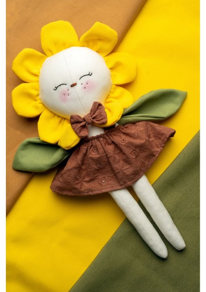 Bez Bebek Çiçek Lalu El Yapımı %100 Pamuk