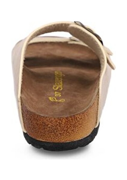 Unisex Tokalı Yazlık Plaj Terliği Düz Desenli Konforlu Yürüyüş İçin Uygun