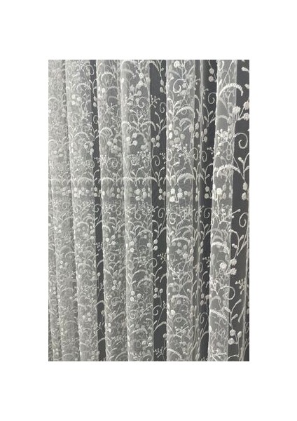 Eko 8049 Desenli Tül Perde (Pilesiz) modelleri