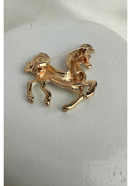Taş Detay Işıltılı Renkli Mineli Atlı Karınca Broş (4cm) fiyatları