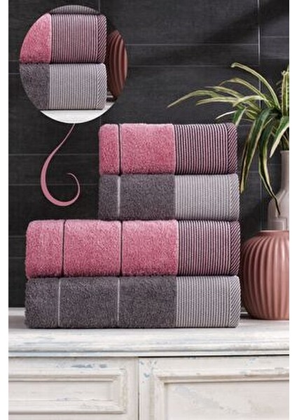 Afilli 4'lü Banyo Havlu Seti modelleri