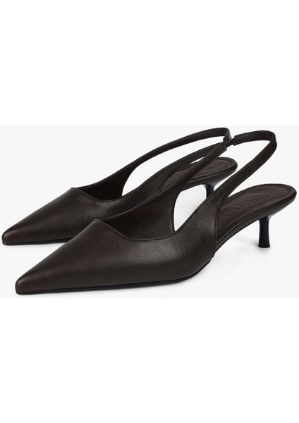 Kadın Kate Acı Kahve Cilt Stiletto modelleri