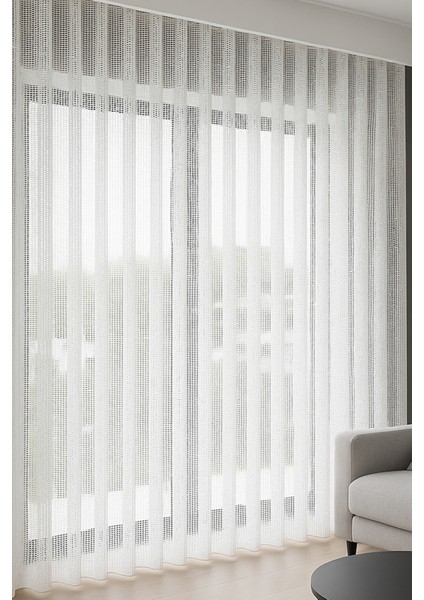 Lüx Makrame Tül, Sık Pile, Lüx, Modern, Oturma Odası, Kırık Beyaz fiyatları