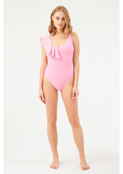 Volanlı Mayo-Pembe fiyatları