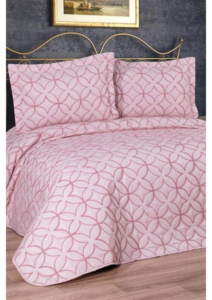 Parolin Çift Kişilik Kapitoneli Yatak Örtüsü Pudra modelleri