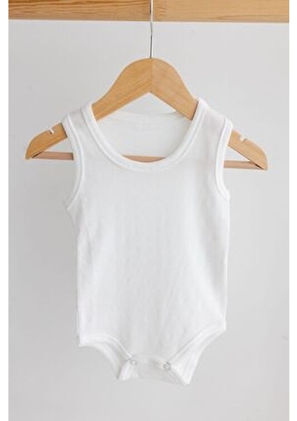 %100 Organik Pamuk 5li Beyaz Atlet Kolsuz Unisex Bebek Body Rahat Kullanım fiyatları