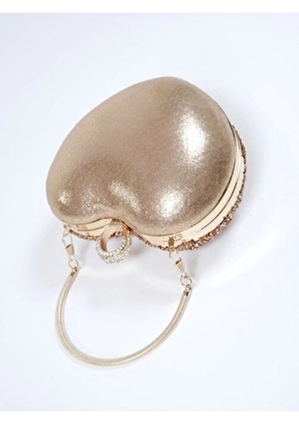 Kadın Abiye Kalpli Taşlı Abiye Çantası fiyatları