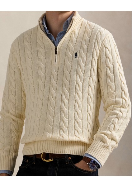 Yarım Fermuar Triko Kazak indirimleri