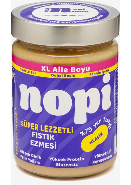Nopi Xl Yer Fıstığı Ezmesi Klasik 600G fiyatları
