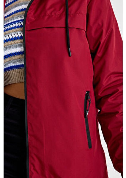 Kadın Içi Astarlı Suya Dayanıklı Kapüşonlu Cepli Yağmurluk fiyatları