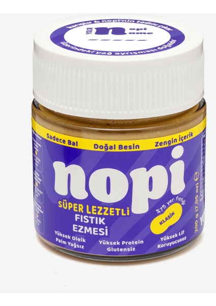 Nopi Klasik Yer Fıstığı Ezmesi 200G fiyatları