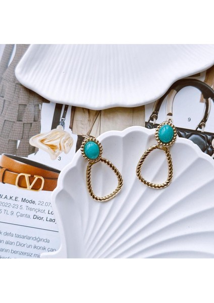 Vetro Rosa Çelik Küpe