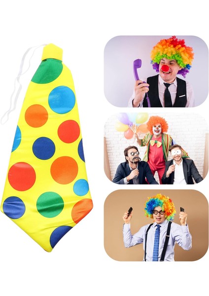 Palyaço Kravatı Lastikli Geniş Kesim 17X37 cm (5263)