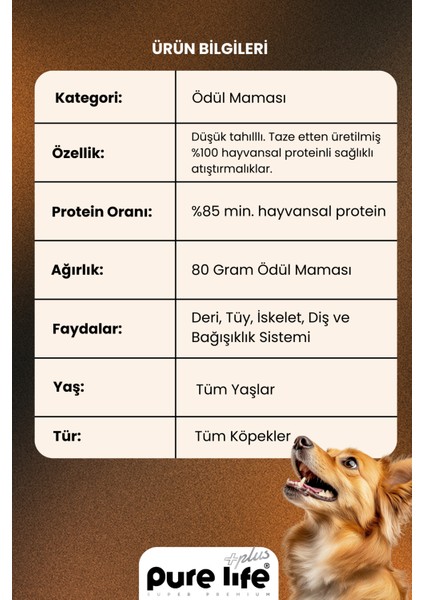 Purelife Plus Köpek Ödül Kemiği Tavuk Etli 80GR fırsatları