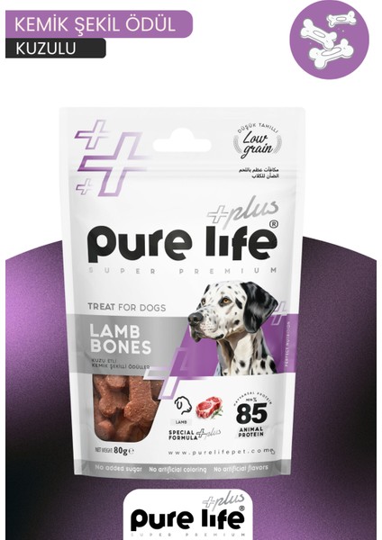 Purelife Plus Kemik Ödül Maması Kuzu Etli 80GR fırsatları