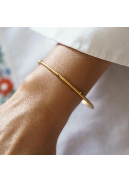 Otantik Bombeli Altın Bilezik